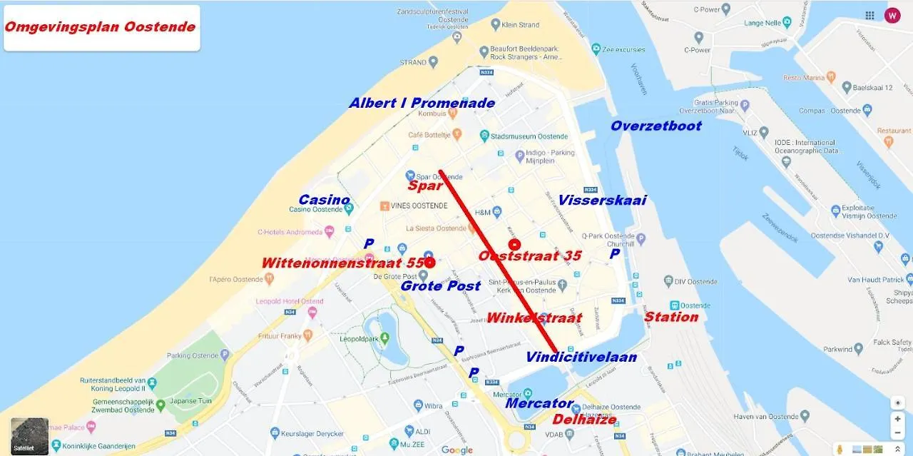 Vakantieappartement Emiel Centrum Oostende Met Garage 0*, Ostend